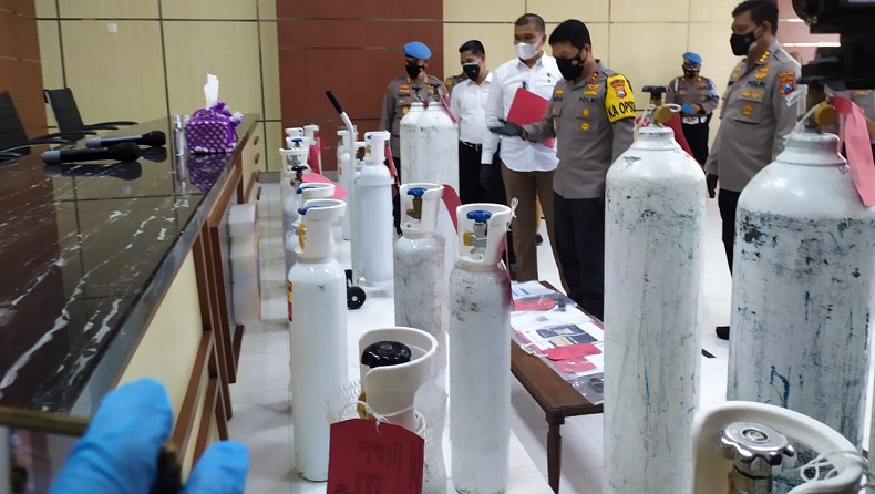 Tabung Oksigen Dijual Rp1,35 Juta, Kakak Adik di Sidoarjo Ditangkap Polisi