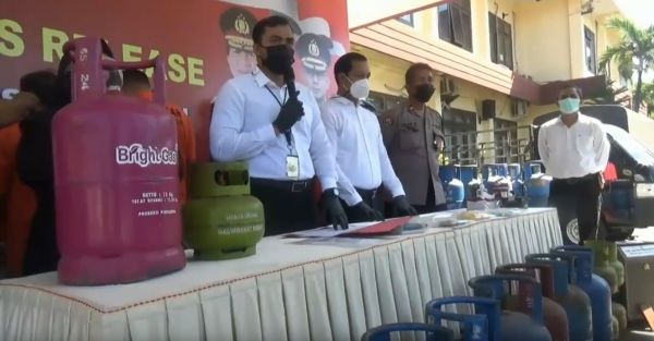 Komplotan Pengoplos Elpiji di Pasuruan Diringkus