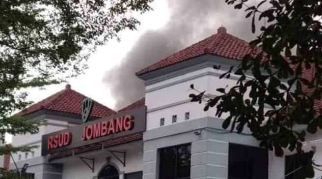 Kondisi kebakaran di RSUD Jombang (Foto / Istimewa)