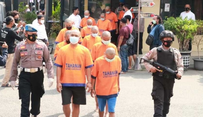 12 orang ditetapkan tersangka usai ledakan di Ponorogo (Foto / Metro TV) 