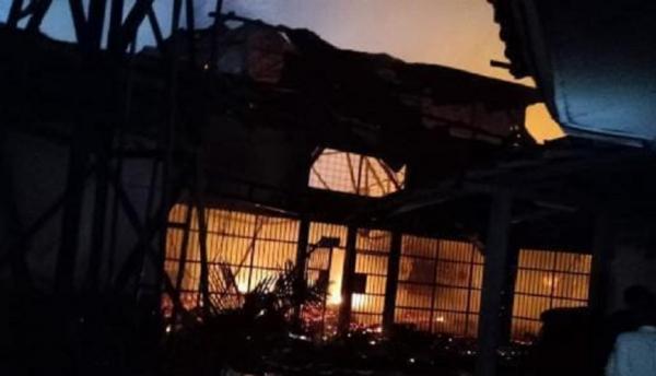 Kebakaran lapas Tengerang yang menewaskan 41 napi (Foto / Metro TV)