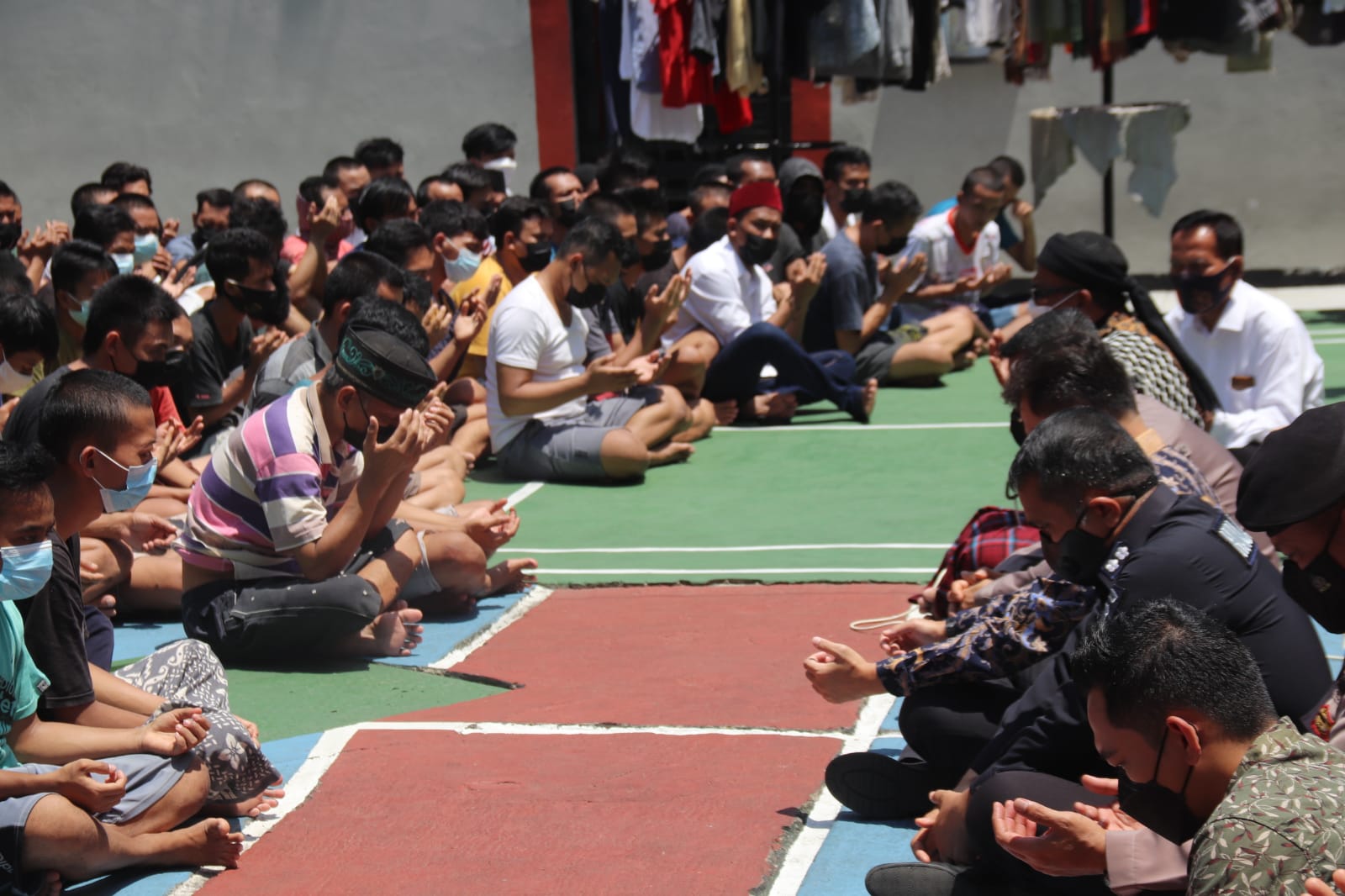 Pasca Kebakaran Lapas Kelas I Tangerang, Polisi Ajak Warga Binaan Doa Bersama