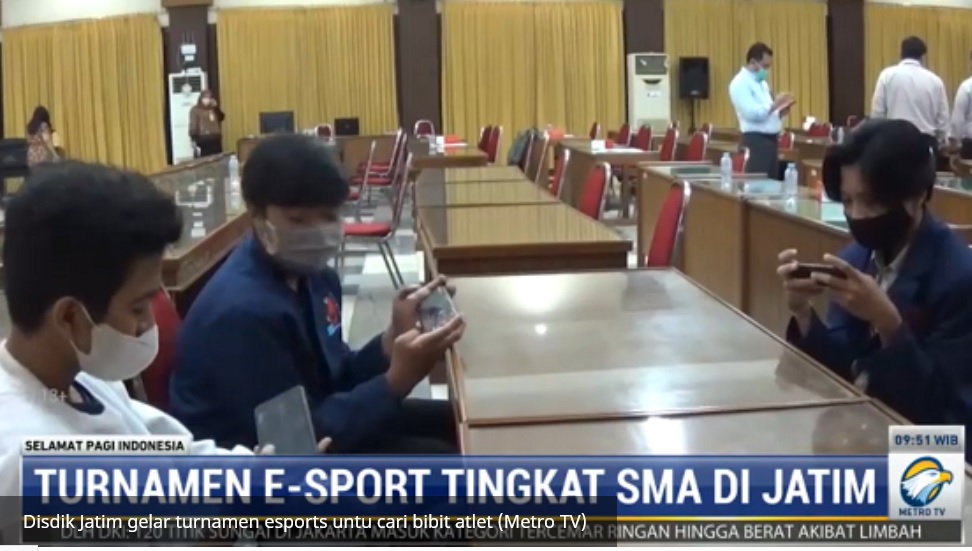 Disdik Jatim gelar turnamen esports untu cari bibit atlet (Metro TV)