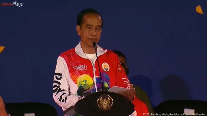 Presiden Joko Widodo membuka PON XX Papua. Istimewa.