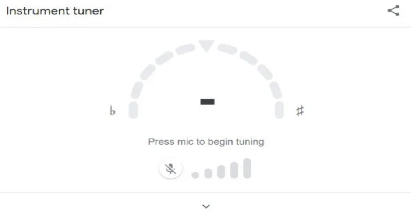 Google Seacrh memiliki fitur baru yakni tuner gitar (Foto / Istimewa)