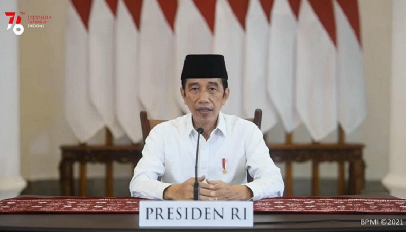 Presiden RI Joko Widodo (Jokowi) memperingati Hari Santri Nasional 2021 (Foto/ Istimewa)