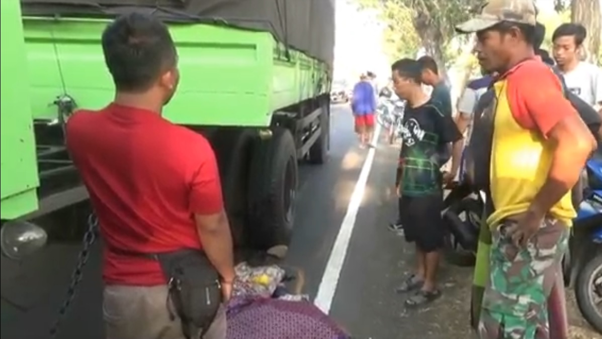 Antar Bubur, Pemuda Pasuruan Tewas Terlindas Truk