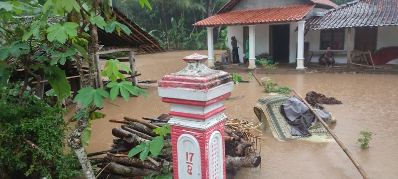 Dua Desa di Pacitan Kebanjiran