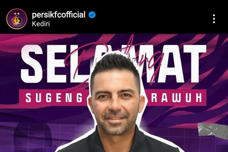 Javier Roca resmi menjadi pelatih Persik Kediri. (ist)