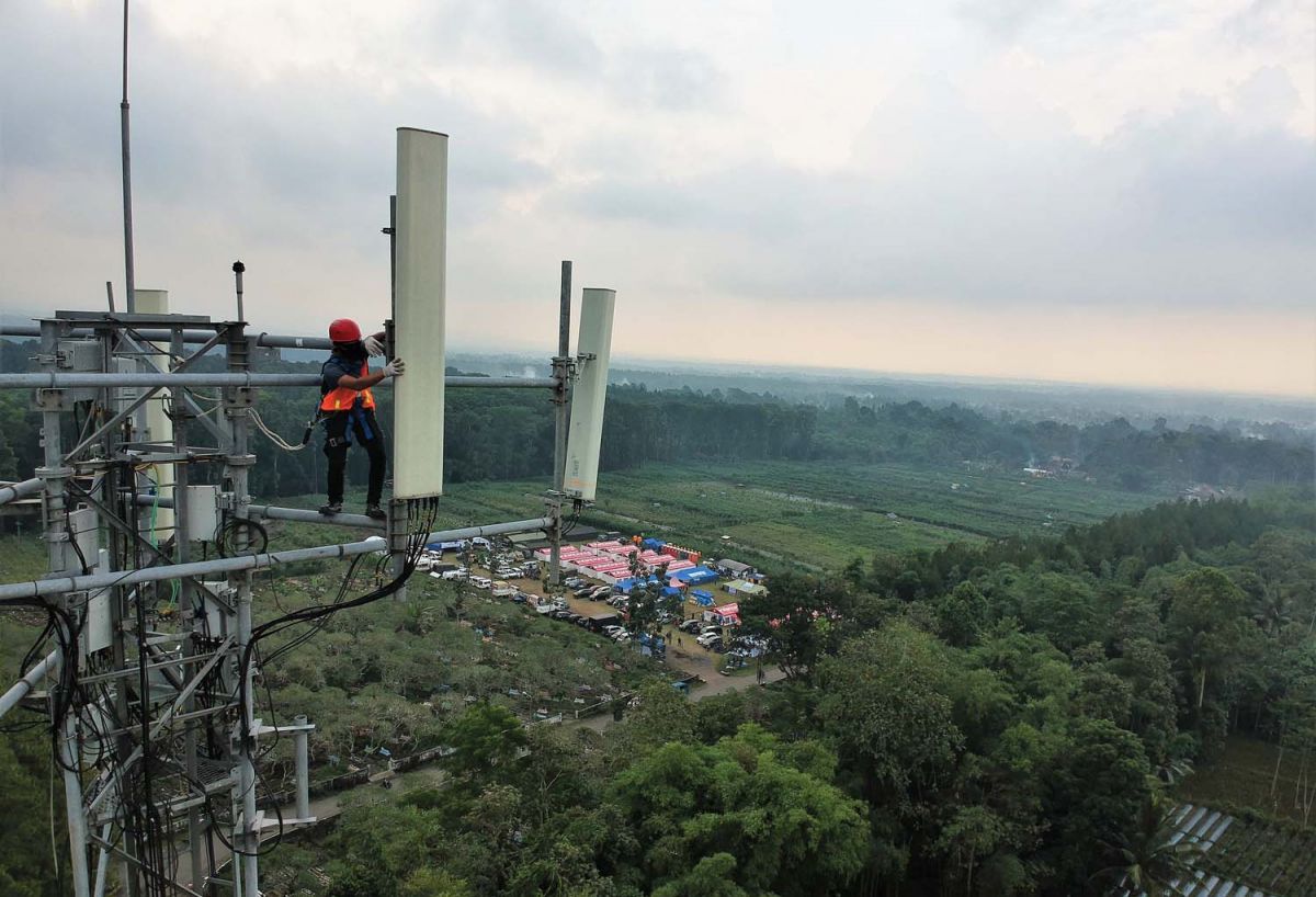 XL Axiata pastikan jaringan di wilayah terdampak erupsi Gunung Semeru aman (Foto / Istimewa)