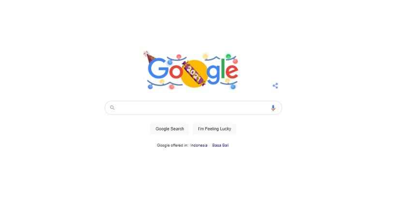 Sambut Malam Pergantian Tahun Baru, Google Pasang Doodle Khusus