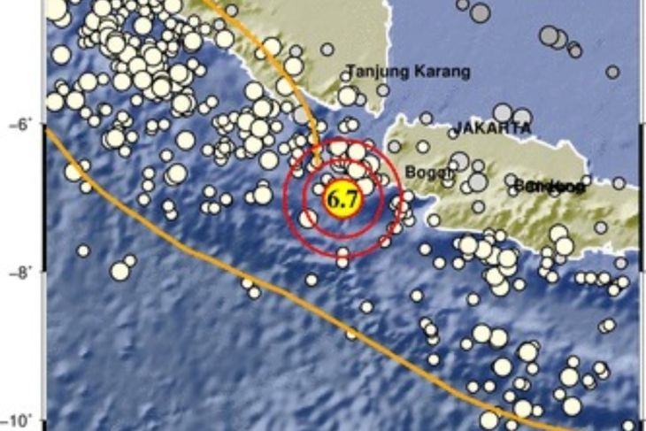 Banten Diguncang Gempa 6,7 Magnitudo, Terasa Hingga Jakarta