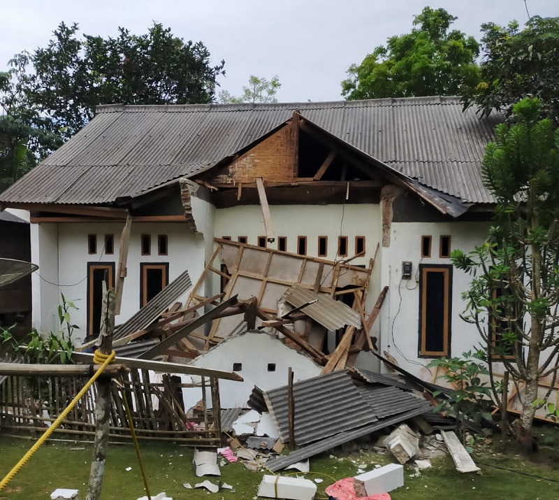Bangunan terdampak gempa Pandeglang, Banten. (BNPB)