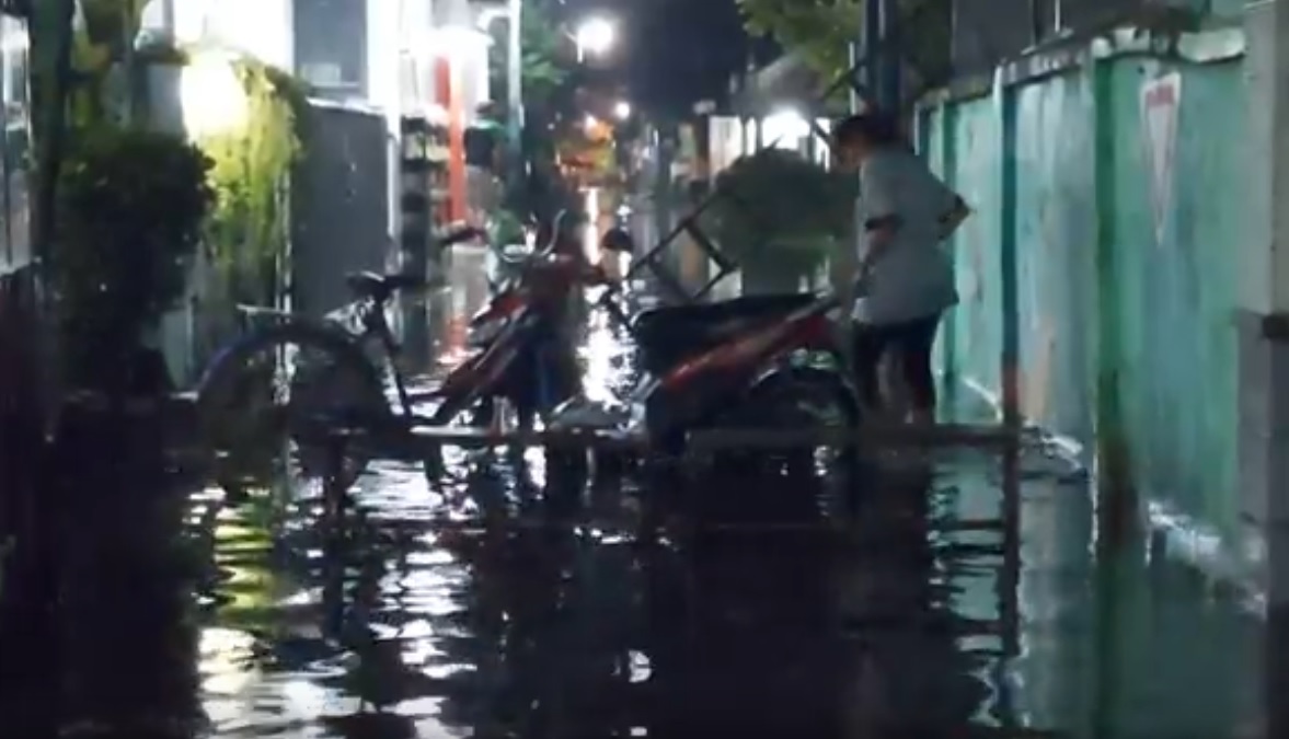 Empat kelurahan di Kota Mojokerto kebanjiran. (metrotv)