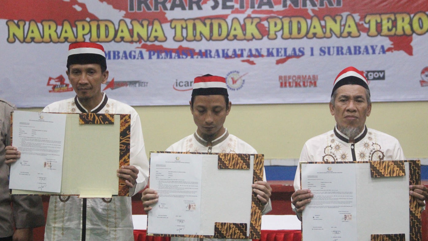 3 Napiter menyatakan ikrar setia kepada Negara Kesatuan Republik Indonesia (NKRI) (Foto / Metro TV)