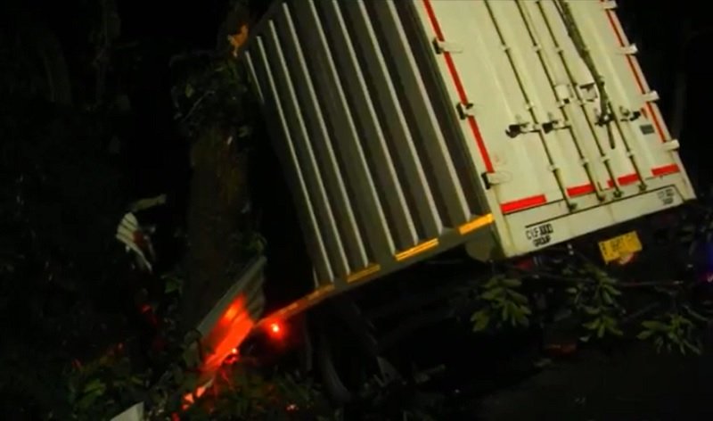 Truk Kontainer di Lumajang Tabrak Pohon, Sopir Tewas Terjepit