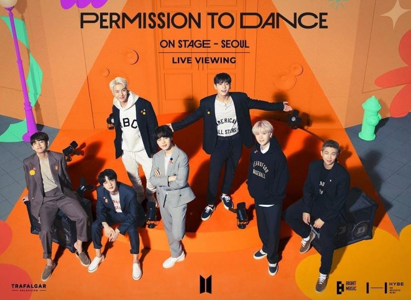 konser BTS Permission to Dance on Stage - Seoul: Live Viewing pada 12 Maret 2022.