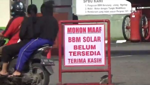 Solar Mulai Menghilang di Jombang
