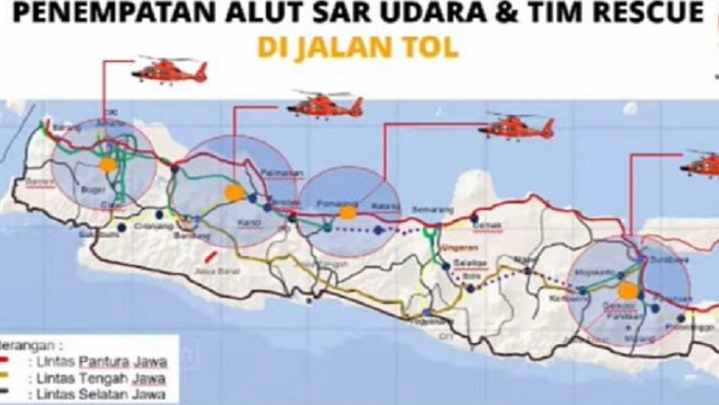 Basarnas Siagakan 9 Helikopter untuk Pengamanan Jalur Mudik Lebaran
