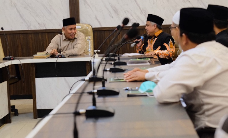 DPW PKS Jatim saat berkunjung ke PWNU Jatim (Foto / Istimewa)