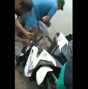 Motor Korban Tercebur Sungai Brantas Ditemukan, Pengemudi Masih Dicari