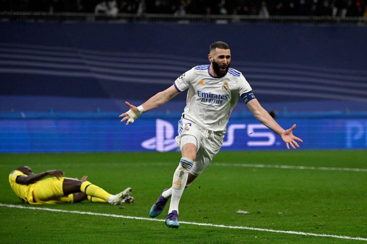 Selebrasi Benzema usai membobol gawang Chelsea/ist