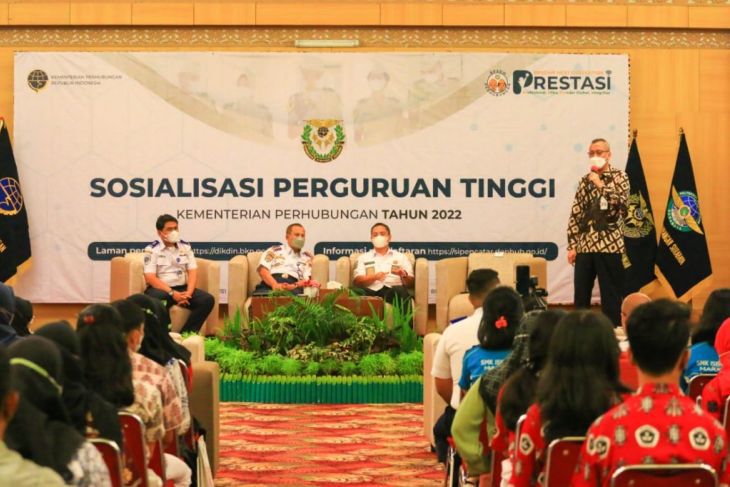 Sosialisasi Seleksi Penerimaan Calon Taruna (Sipencatar) Tahun 2022 oleh Kementerian Perhubungan. Foto: Antara/Jatim/HO-Poltekbang Surabaya/WI