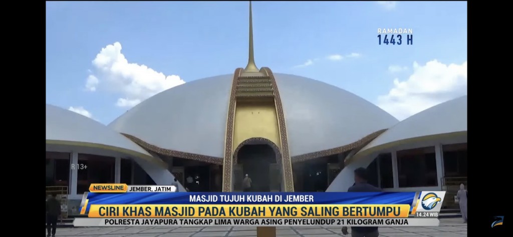 Arsitek dari Amerika, Masjid Tujuh Kubah di Jember Indah dan Sarat Makna