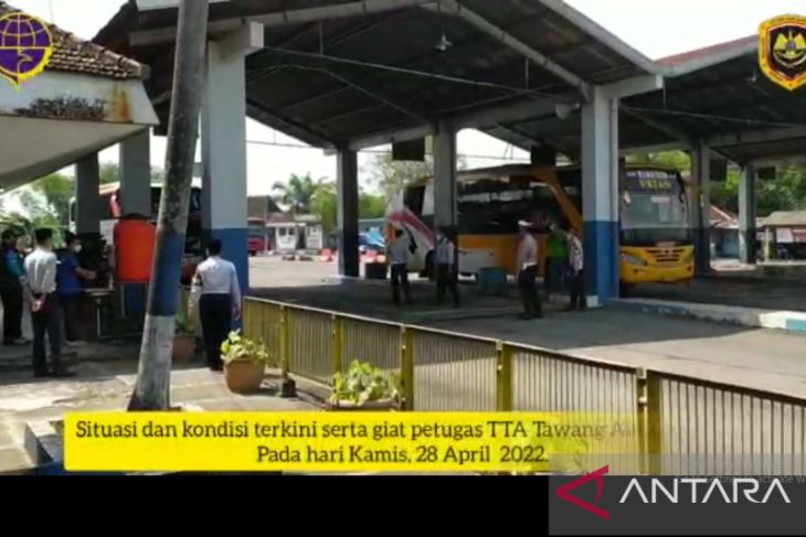 Tangkapan layar suasana Terminal Tawangalun Jember pada Kamis, 28 April 2022.Foto: Antara/HO-Terminal Tawangalun Jember