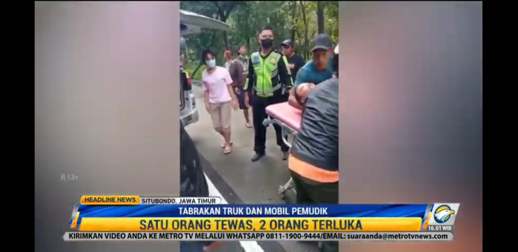 Tabrakan Beruntun di Jalur Mudik Situbondo, 1 Orang Tewas