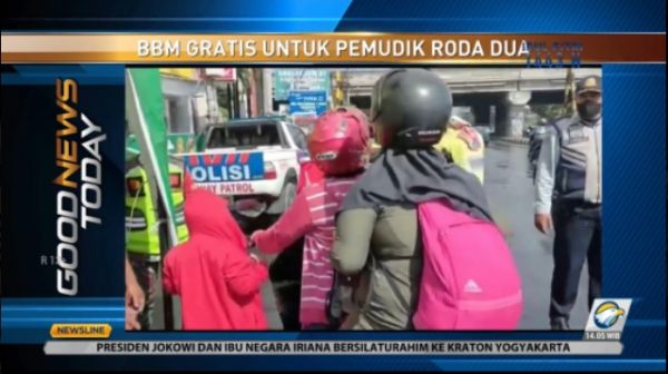 Hanya 30 Menit, BBM Gratis untuk Pemudik Roda Dua di Sidoarjo Ludes
