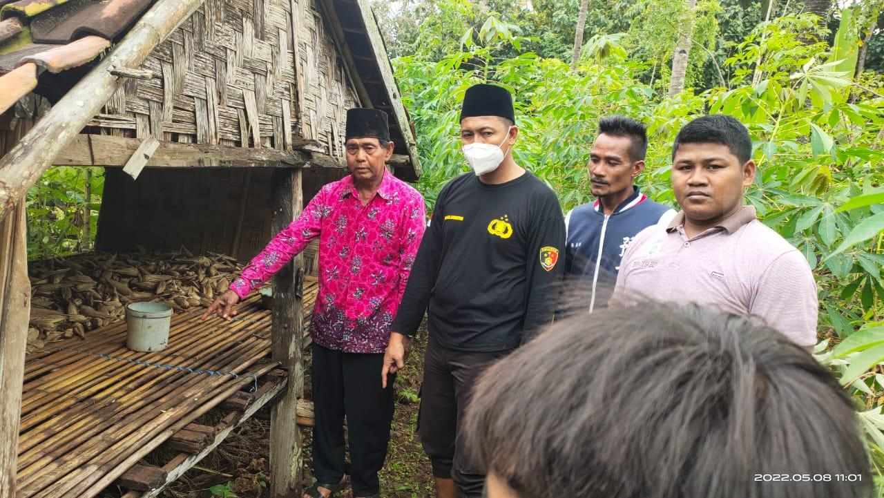 Warga menunjukkan lokasi penemuan bayi laki-laki yang dibuang ibunya (Foto / Istimewa)