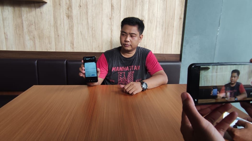 Erick Eko Priyambodo, pemilik PT Putra Samudera Indonesia yang diteror debt collector suruhan perusahaan pinjol. Foto: Media Indonesia/Heri Susetyo 