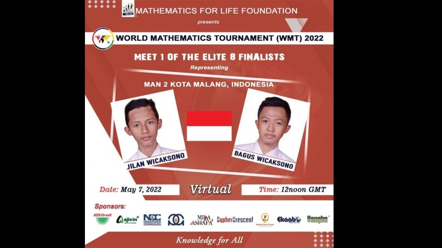 Keren! 2 Siswa MAN Kota Malang Raih Juara Ketiga Kompetisi Matematika Dunia