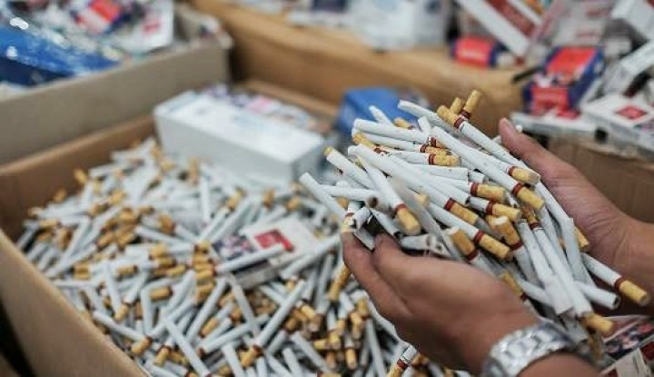 Barang bukti rokok ilegal diamankan Bea Cukai Kediri (Foto / Metro TV)