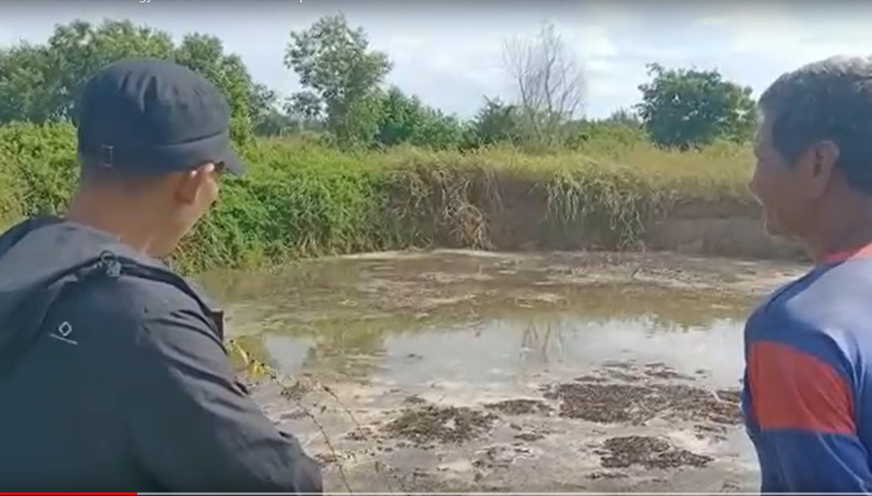 Lokasi tanah amblas di  Desa Tasikharjo, Kecamatan Jenu, Kabupaten Tuban/metrotv