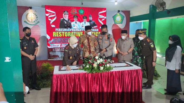 Peresmian  rumah restorative justice di Sidoarjo/MI