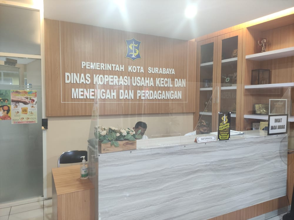 Kantor Dinas Koperasi Usaha Kecil dan Menengah dan Perdagangan (Dinkopdag) Kota Surabaya (Foto / Istimewa)