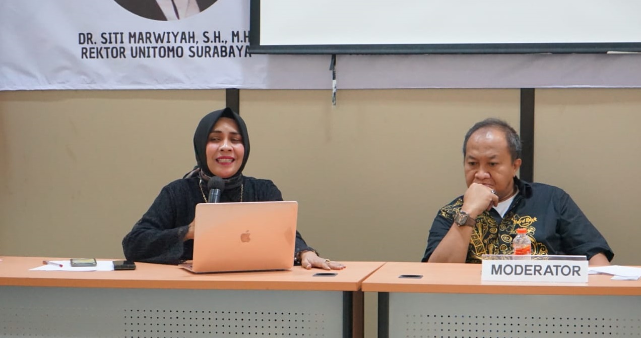 Pakar Hukum sekaligus Rektor Universitas Dr. Soetomo Surabaya, Dr. Siti Marwiyah saat menyikapi pembatasan PK (Foto / Metro TV)