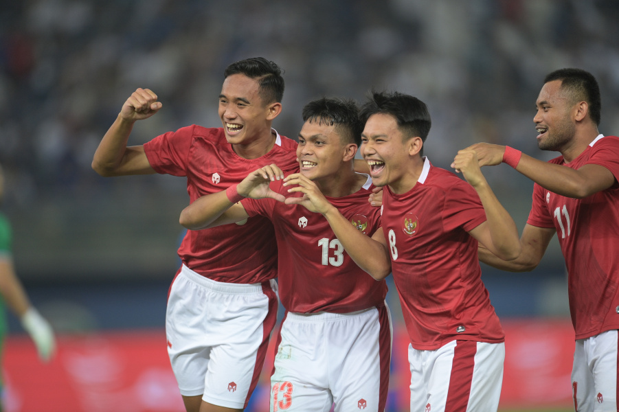 Selebrasi pemain Timnas saat mengalahkan Kuwait/ist