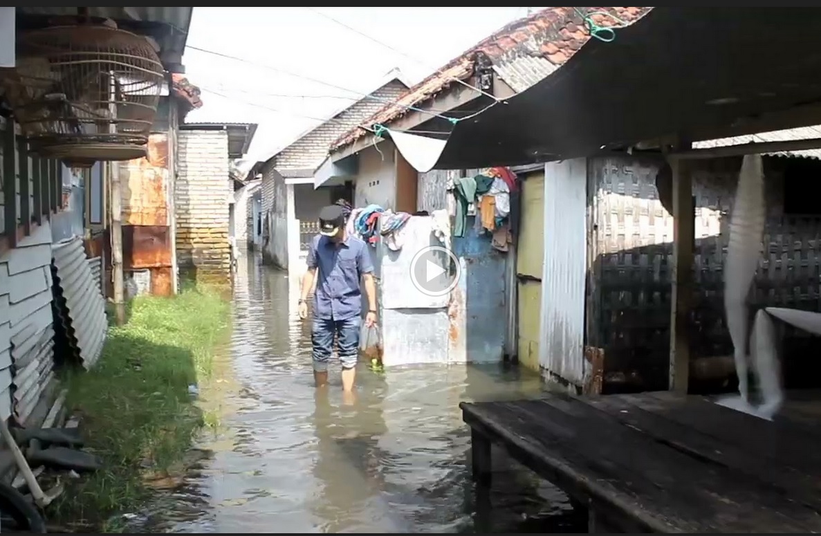 Banjir rob membuat ratusan rumah warga di wilayah Pangeranan, Kabupaten Bangkalan, Madura, Jawa Timur/metrotv