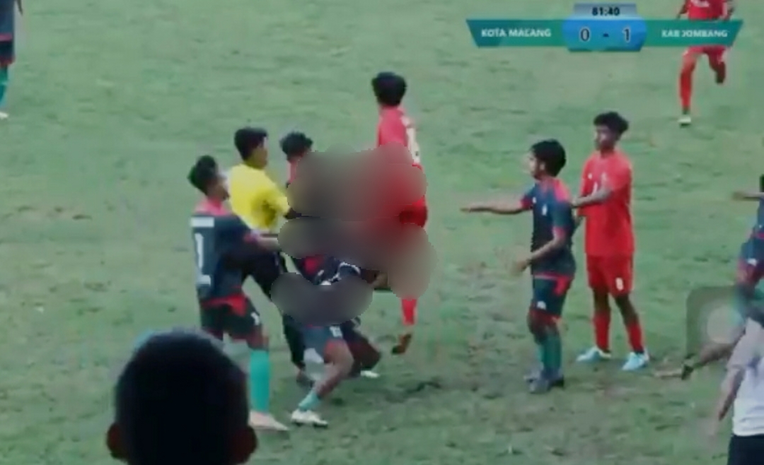 Ricuh Lagi, Tim Sepakbola Porprov Kota Malang Baku Hantam Lawan Jombang