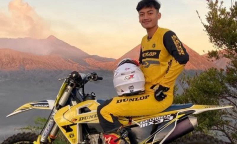 Crosser Lamongan Ananda Rigi Aditya mewakili Indonesia di kejuaraan dunia motocross MXGP, kelas teratas dalam Motocross World Championship 2022 (Foto / Istimewa)