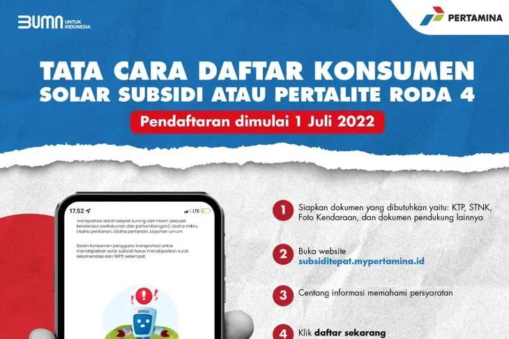 Tata cara daftar website MyPertamina. Foto: Instagram MyPertamina