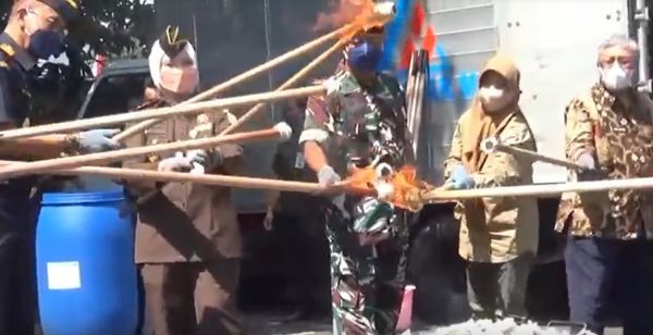 9 Juta Batang Rokok Ilegal Dimusnahkan, Kerugian Negara Rp 5 Miliar