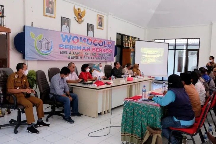 Sosialisasi terkait pencegahan kekerasan dan pelecehan seksual terhadap anak di kantor Kecamatan Wonocolo, Kota Surabaya, Senin (8/8/2022). (ANTARA/HO-Diskominfo Surabaya)