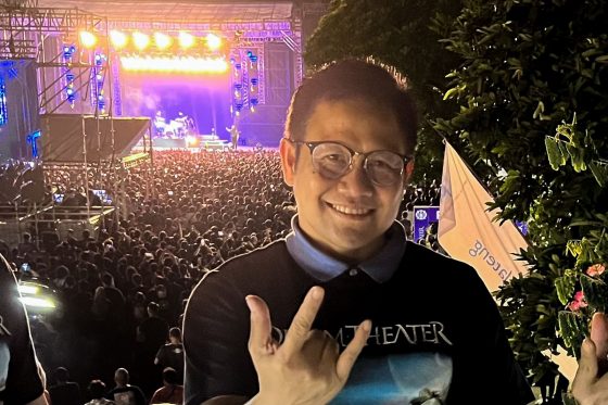 Cak Imin saat datangi konser Dream Theater di Solo, Rabu, 10 Agustus 2022 (JawaPos.com)