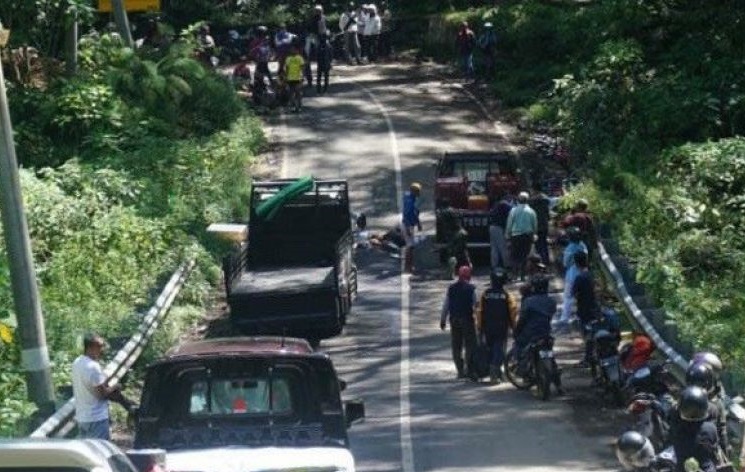 Rombongan Pesepeda BRCC Banyuwangi Terguling di Jalur Ijen, 2 Tewas!