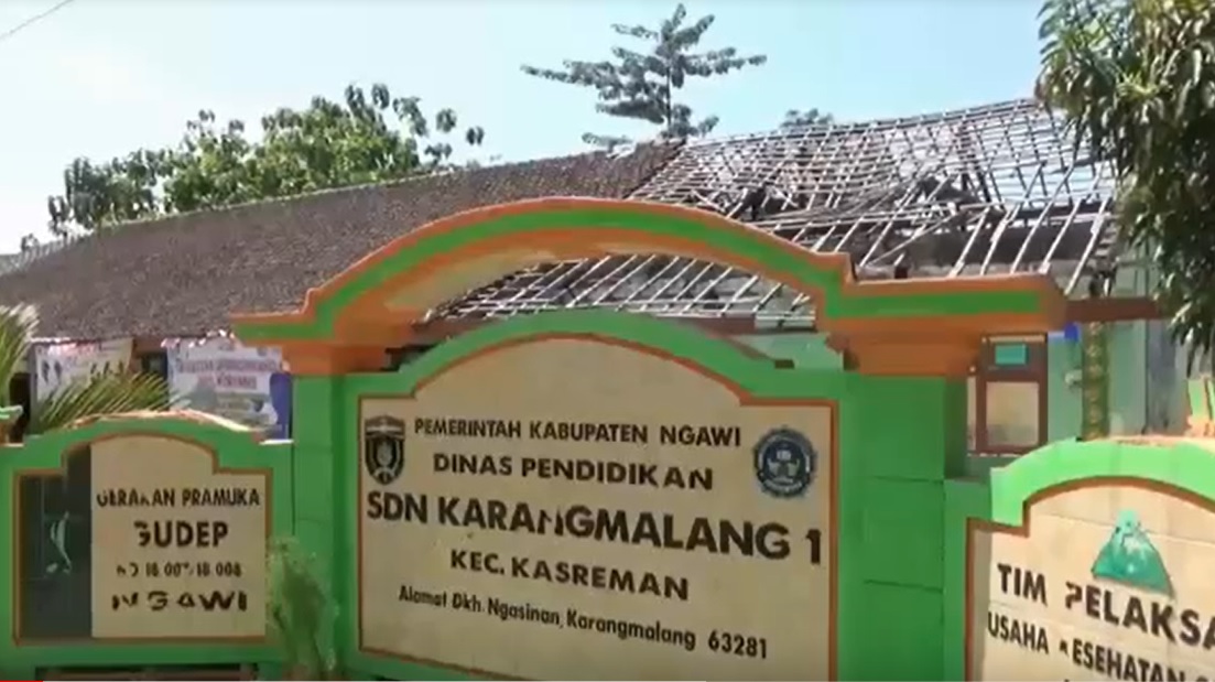 230 Bangunan SD dan SMP Negeri di Ngawi Rusak