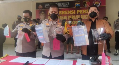 engungkapan kasus judi online di Mapolresta Sidoarjo, Rabu, 24 Agustus 2022/medcom.id